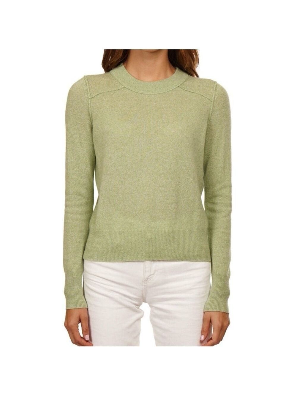 Autumn Cashmere Eucalyptus Large Crew Neck Sweater